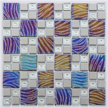 Фиолетовая стеклянная мозаичная плитка Backsplash